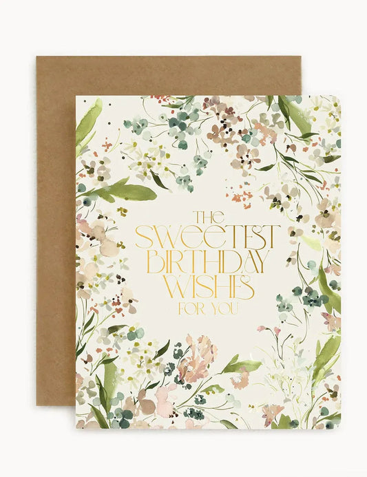 Sweetest Birthday Wishes by Bespoke Letterpress