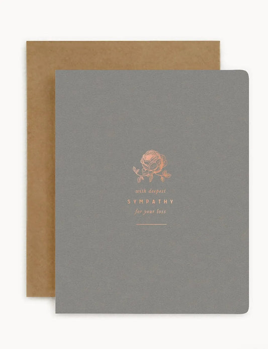 Deepest Sympathy by Bespoke Letterpress